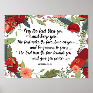Póster The Lord Bless you and Keep You Art Print
