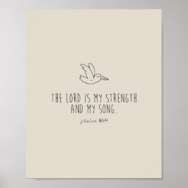 Poster The lord is my strength and my song