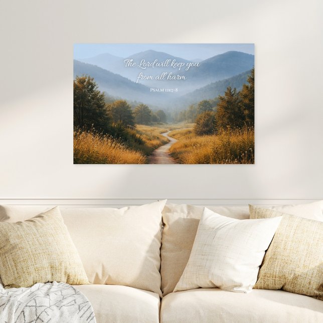 Poster The Lord Will Keep You Psalm 121 Christian (Criador carregado)