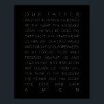 Poster The Lord's Prayer Black<br><div class="desc">The Lord's Prayer Black</div>