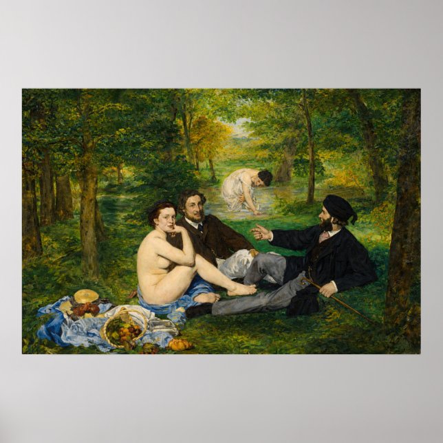 Poster The Luncheon on the Grass by Edouard Manet (Frente)