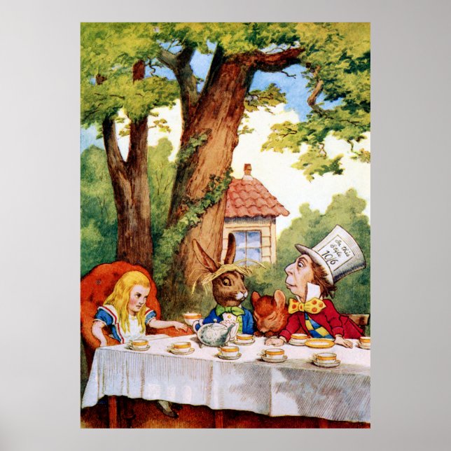 Poster The Mad Hatter's Tea Party in Wonderland (Frente)