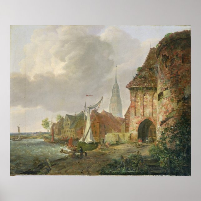 Póster The March Gate in Buxtehude, 1830 (Frente)