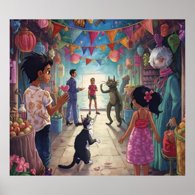 Poster The Market Between Worlds (Frente)