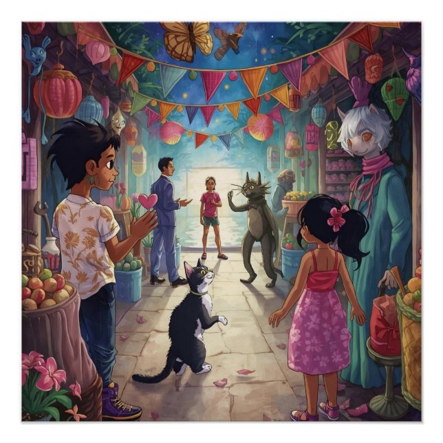 Póster The Market Between Worlds (Frente)