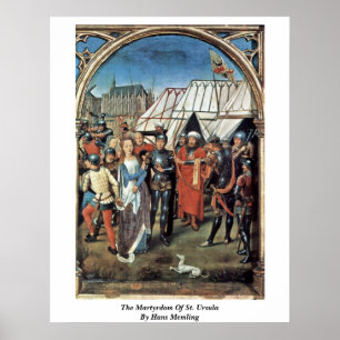 Póster The Martyrdom Of St. Ursula By Hans Memling