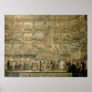 Póster The Masked Ball, c.1767
