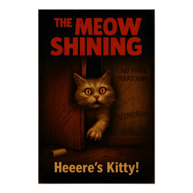 Póster The Meow Shining Cat Parody (Frente)