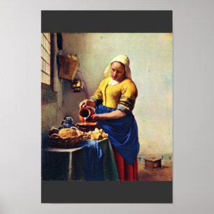 Póster The Milkmaid [1]. By Johannes Vermeer