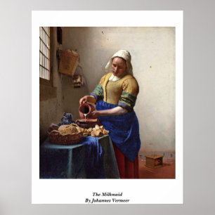 Póster The Milkmaid. By Johannes Vermeer