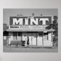 The Mint Pool Hall, 1940