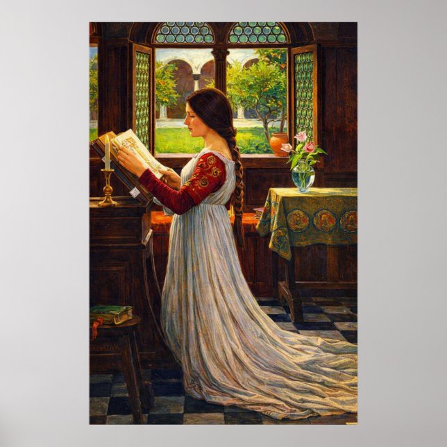 Poster The Missal by John William Waterhouse (Frente)