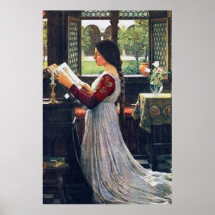 Poster The Missal, por John William Waterhouse - 1902