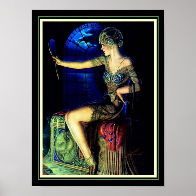 Poster "The Moon and You", por Gene Pressler 12 x 16 (Frente)