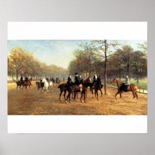 Poster The Morning Ride, Rotten Row, Hyde Park, 1894 (pet