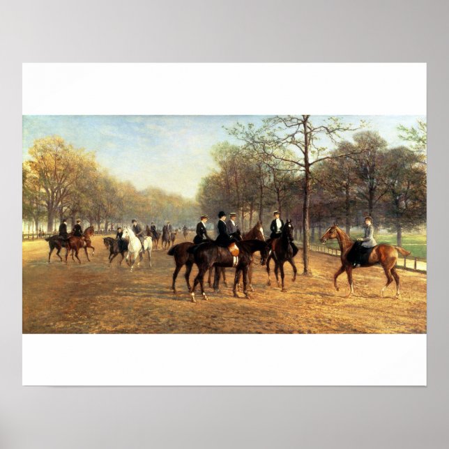 Poster The Morning Ride, Rotten Row, Hyde Park, 1894 (pet (Frente)