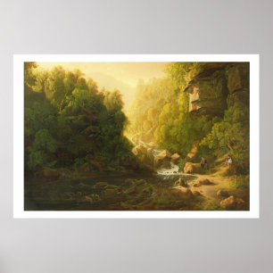 Póster The Mountain Torrent, c.1820-30 (óleo na canvas)