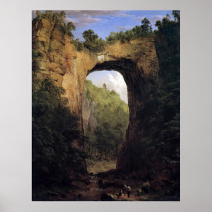 Póster The Natural Bridge, Virginia by Frederick  Church