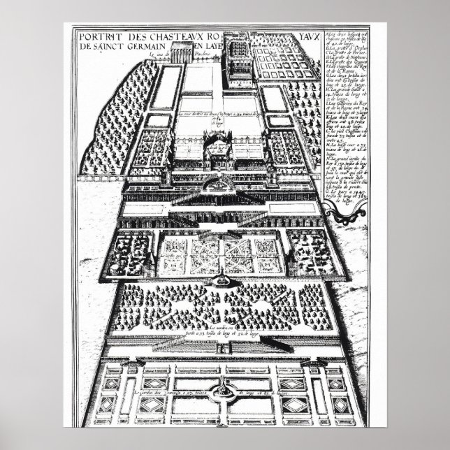 Póster The New Chateau of Santo-Germain-en-Laye, 1614 (en (Frente)