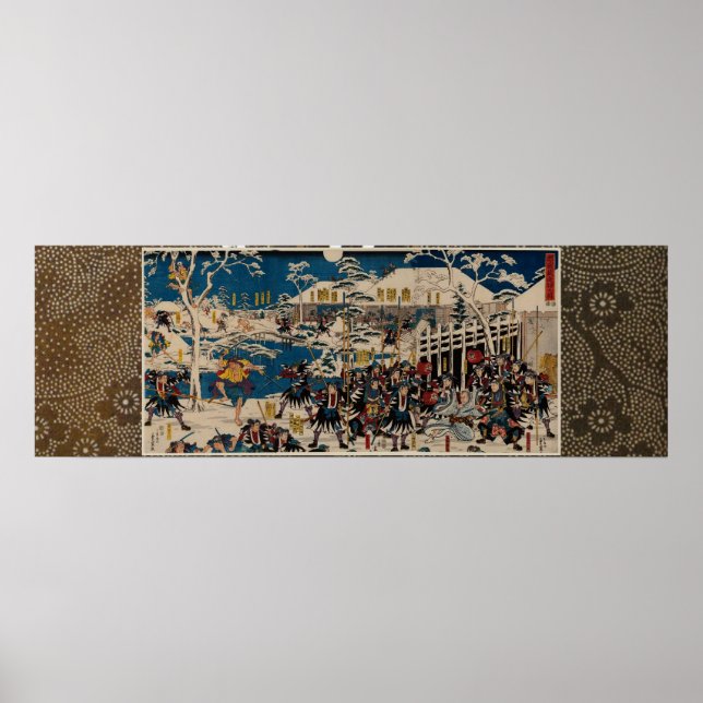 Poster The Night Attack in Chûshingura 47 RONIN (Frente)