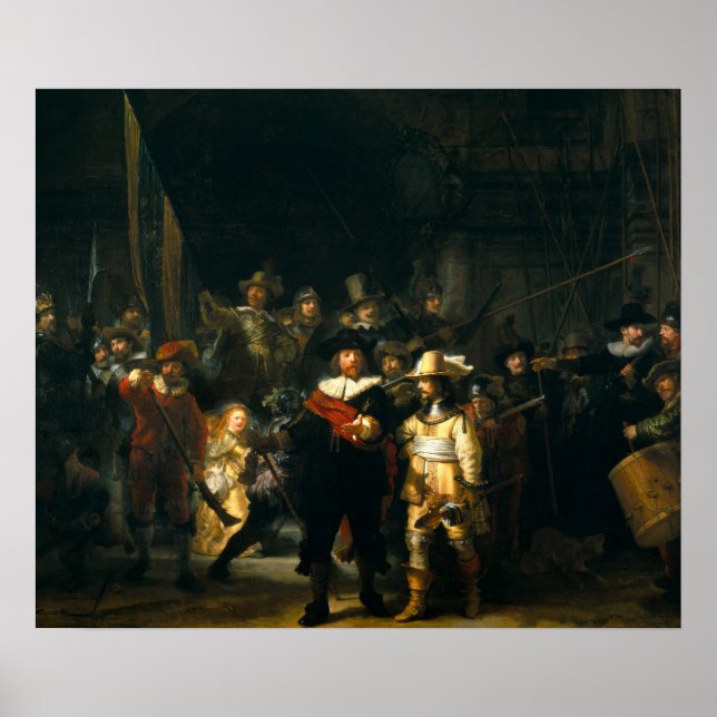 Póster The Night Watch - Rembrandt (Frente)