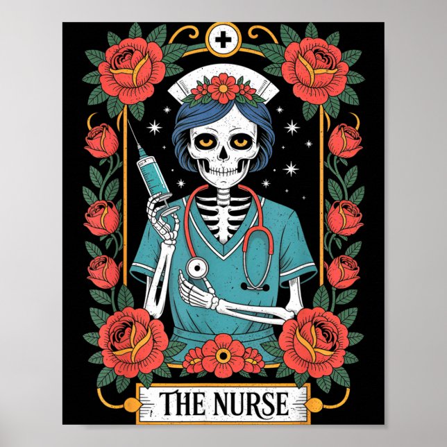 Poster The Nurse Tarot Card  (Frente)