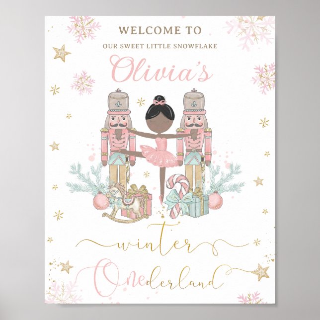 Poster The Nutcracker Winter Onederland 1st Birthday  (Frente)