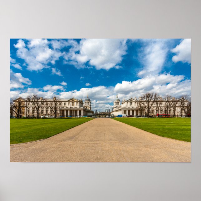 Póster The Old Royal Naval College, Greenwich, Inglaterra (Frente)