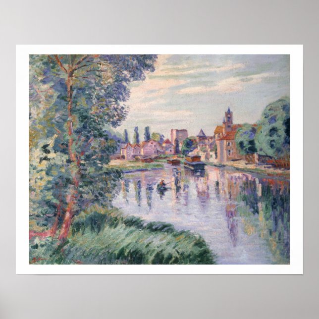 Póster The Old Samois, c.1900 (óleo na canvas) (Frente)