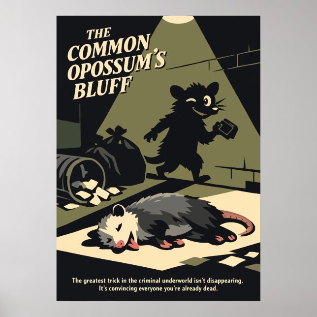 Poster The Opossum’s Bluff Retro Art (Frente)
