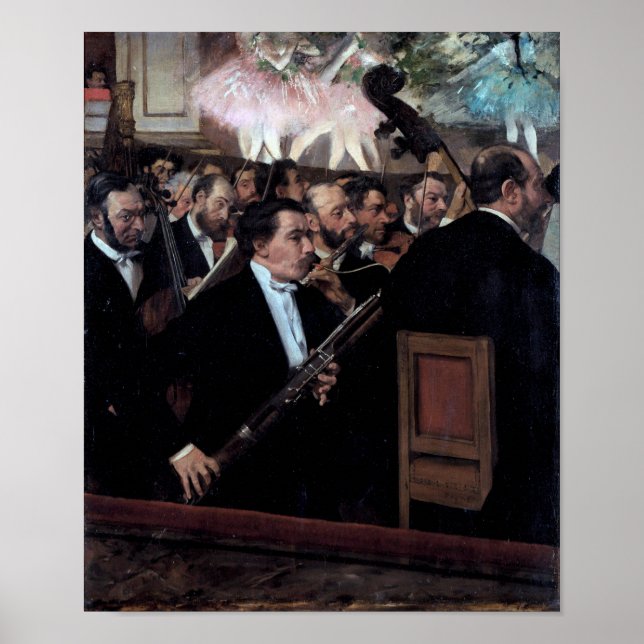 Poster The Orchestra at the Opera, Edgar Degas (Frente)