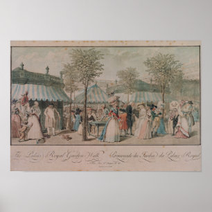 Póster The Palais Royal Garden Walk, 1787