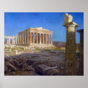 Póster The Parthenon 1871 Frederic Church edited