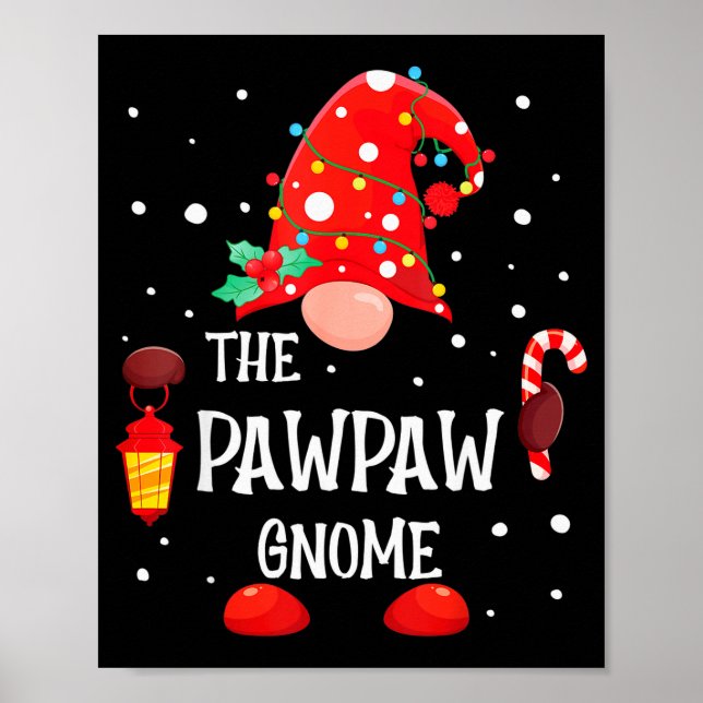 Poster The Pawpaw Gnome Matching Family Christmas Gnome P (Frente)