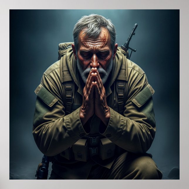 Poster The Penitent's Prayer: Tears of Divine Mercy (Frente)