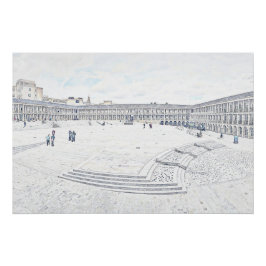 Póster The Piece Hall Halifax – Histórico West Yorkshire