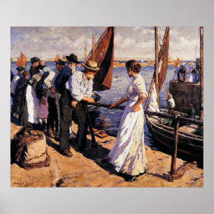 Poster The Pier Head by Stanhope Forbes