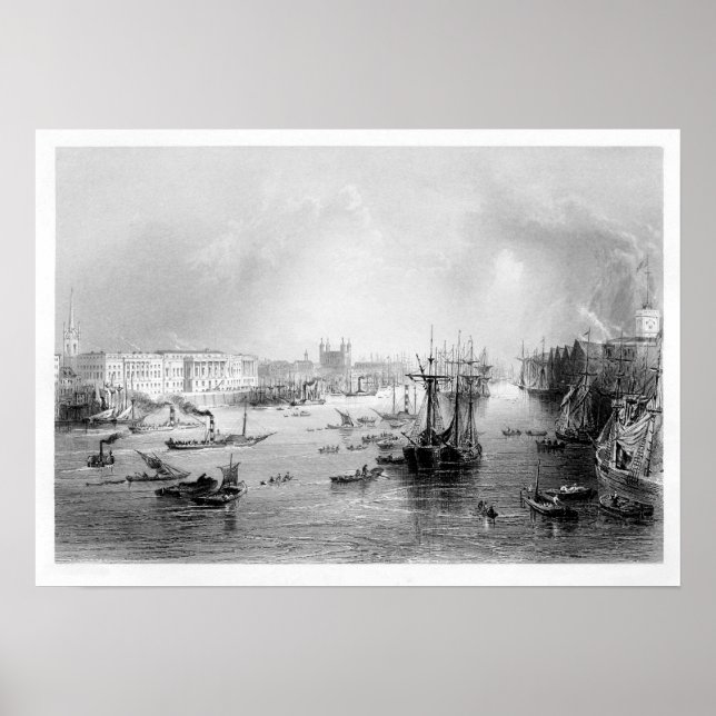Póster The Port of London 1840 (Frente)