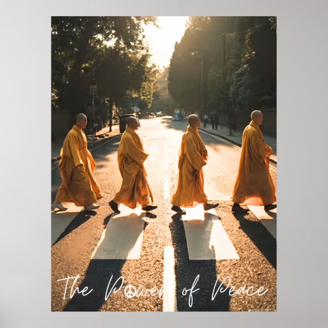 Poster THE POWER OF PEACE - Inspirational Monk  (Frente)