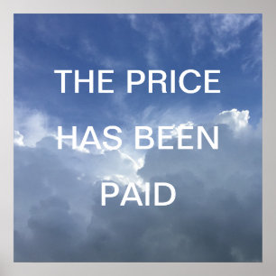 Poster The Price Has Been Paid Inspirational Christian