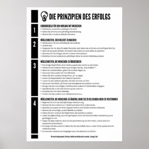 Poster The principles of success