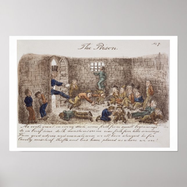 Póster The Prison, 1858 (gravação colorida) (Frente)