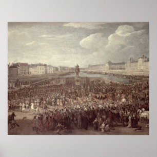Póster The Procession of Louis XIV (1638-1715) across the