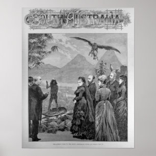 Póster The Queen's Visit to the South Australian Court