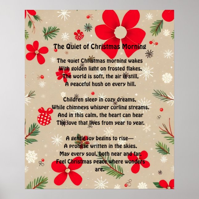 Poster The Quiet of Christmas Morning (Frente)