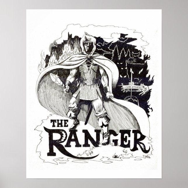 Poster "The Ranger" - Ilustração de Tracy Lesch (Frente)