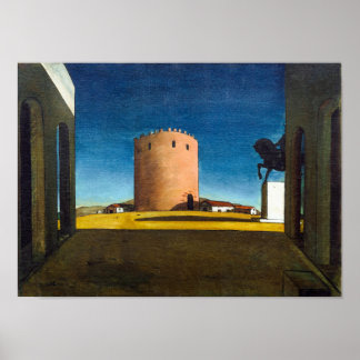 Poster The Red Tower | Giorgio de Chirico | 