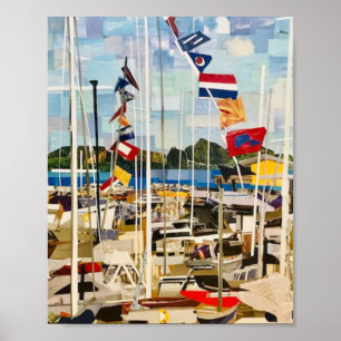 Poster "The Regatta" Em Papel Corte