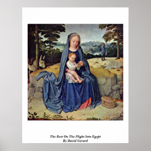 Póster The Rest On The Flight Into Egypt By David Gerard