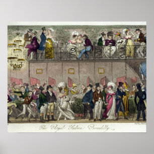 Poster The Royal Saloon, Piccadilly, from 'The English Sp